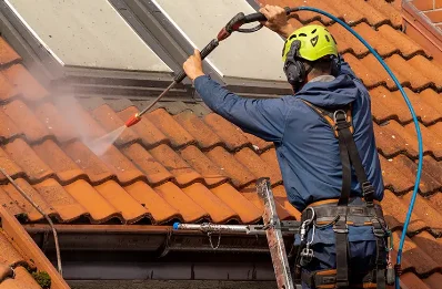 Démoussage et hydrofuge de toiture à Gosné